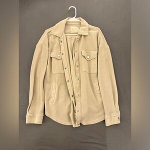 NWOT Altar’d State light tan shacket, size S